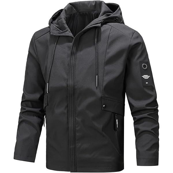 Generic Men's Bomber Jacketship Coats With Hood Men Long Sleeve